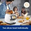imageTineco TOASTY ONE Smart Toaster with Touchscreen Auto Lift and Lowers2 Slice Toast Individually HighEnd Stainless Steel Design with Limitless Toasting Adjustment Fresh Reheat and Frozen