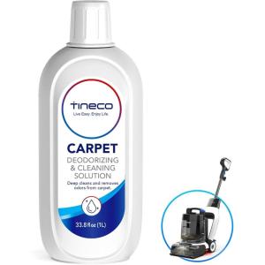 imageTineco Carpet Pretreat Formula ampamp Cleaning Solution Set for CARPET ONE Cruiser Series CARPET ONE PRO ampamp Spot Series iCARPET Removes Tough StainsCarpet Cleaning Solution