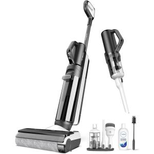 imageTineco Floor ONE S5 Smart Cordless Wet Dry Vacuum Cleaner and Mop for Hard Floors Digital Display Long Run Time Great for Sticky Messes and Pet Hair SpaceSaving Design BlueFloor ONE S5 Combo
