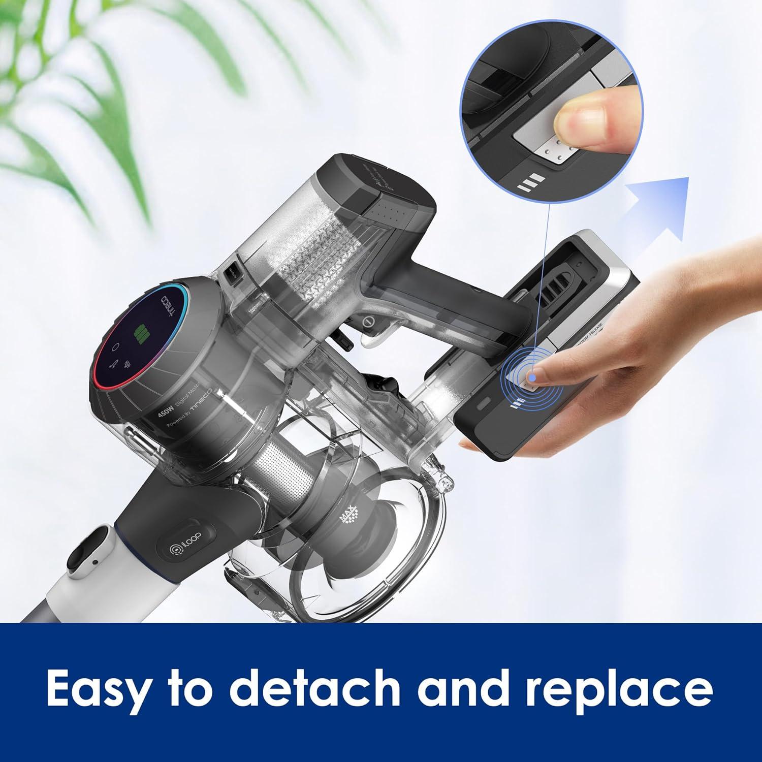 imageTineco Pure ONE S11 Smart Cordless Vacuum Cleaner Replacement Battery Model S10WM01 Battery Type 222V DC 2500 mAh 555Wh not Compatible with Any Other Model