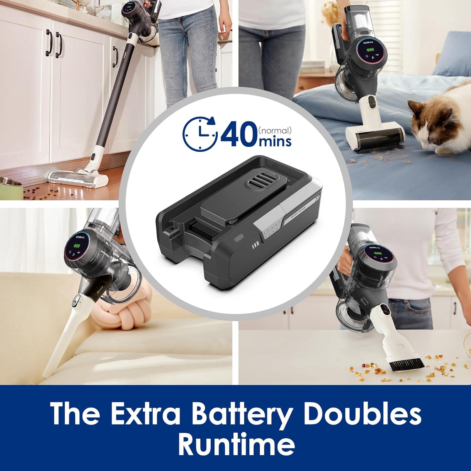 imageTineco Pure ONE S11 Smart Cordless Vacuum Cleaner Replacement Battery Model S10WM01 Battery Type 222V DC 2500 mAh 555Wh not Compatible with Any Other Model