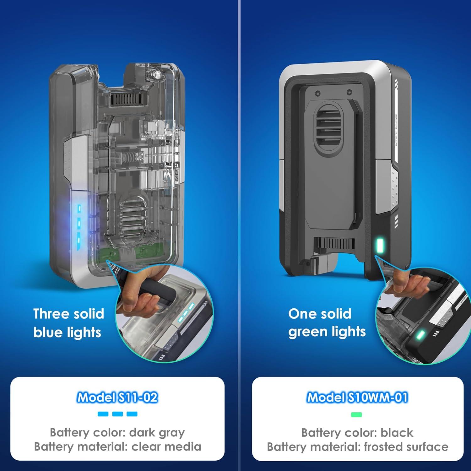 imageTineco Pure ONE S11 Smart Cordless Vacuum Cleaner Replacement Battery Model S10WM01 Battery Type 222V DC 2500 mAh 555Wh not Compatible with Any Other Model