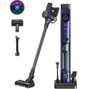 imageTineco Pure ONE Station FurFree Cordless Vacuum Cleaner with 3L Auto Dust Base Smart Stick Vacuum Cleaner Powerful Suction ampamp Lightweight ZeroTangle Brush for Hard Floor Carpet ampamp Pet Hair BluePure ONE Station FurFree