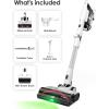 imageTineco Pure ONE A50S Cordless Stick Vacuum Cleaner 3DSense Power Brush with 1L Larger Dustbin 185W Suction PureCyclone Tech Easily Tackles Large DebrisPure One A50S